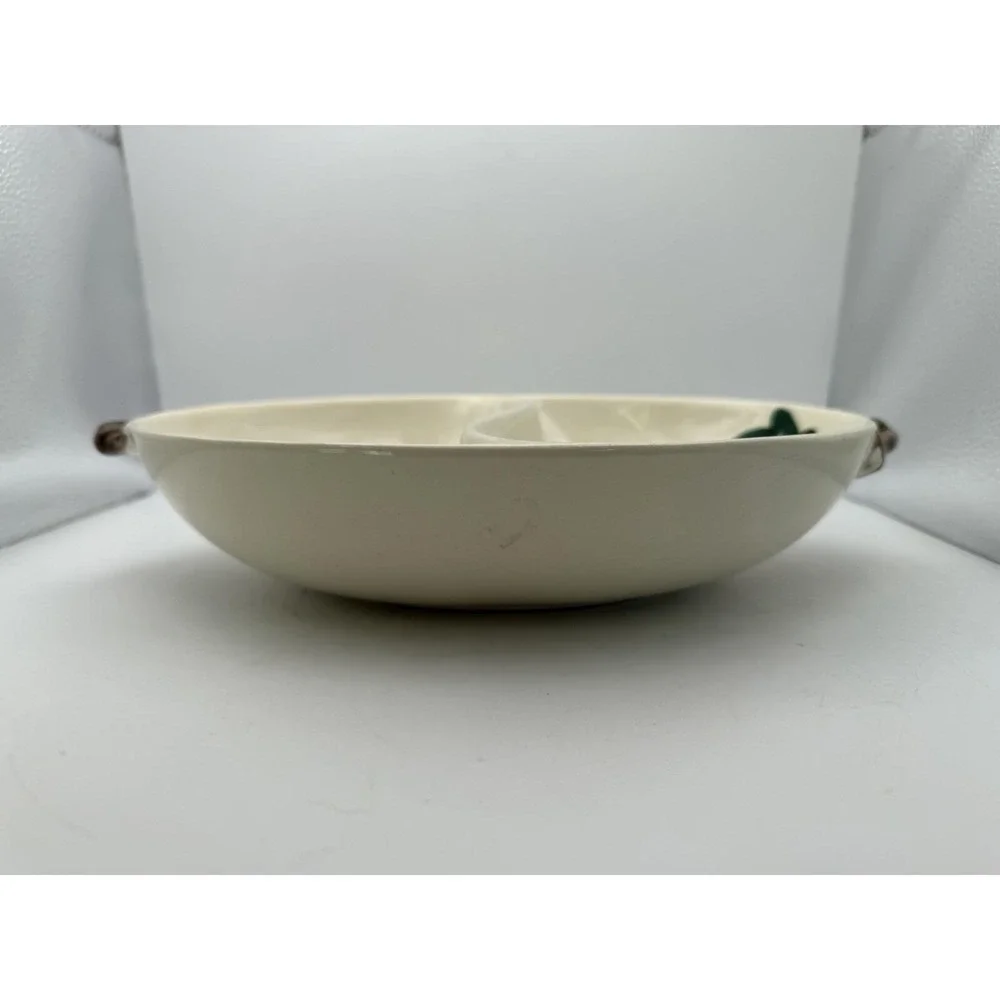 Metlox Poppytrail Homestead Provincial Divided Serving Bowl Ivy California USA